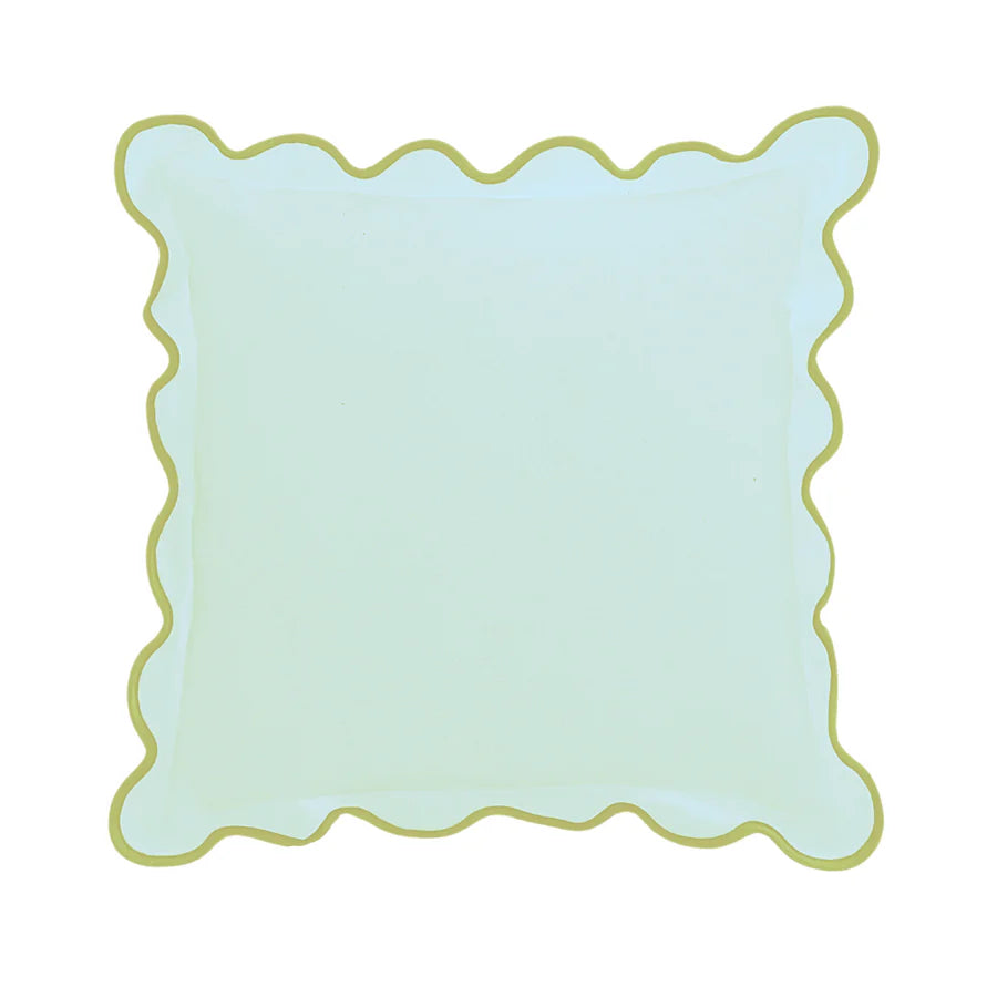 Laura Park Charlotte Scalloped Linen Pillow