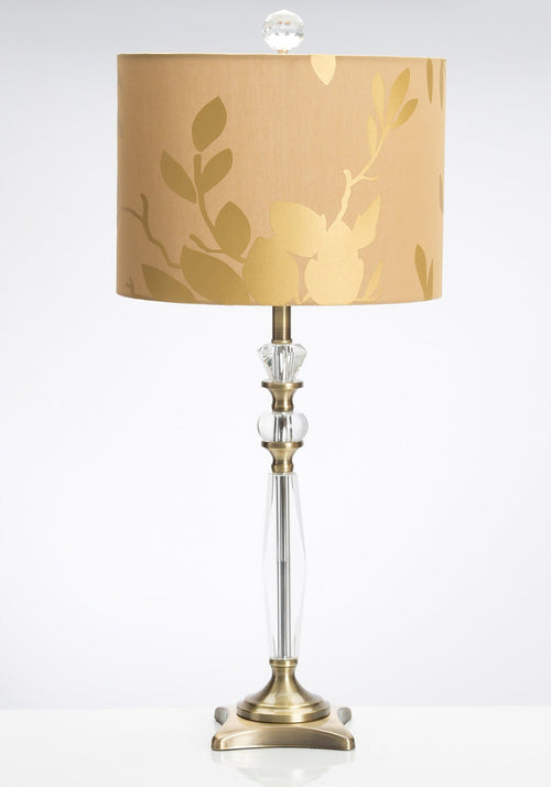 Couture Lighting 28.5"H Golden Leaf Table Lamp