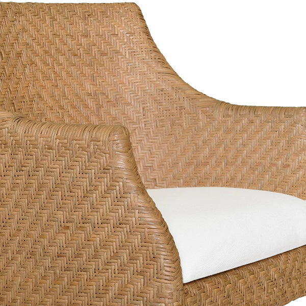 Worlds Away Noelle Rattan Chair