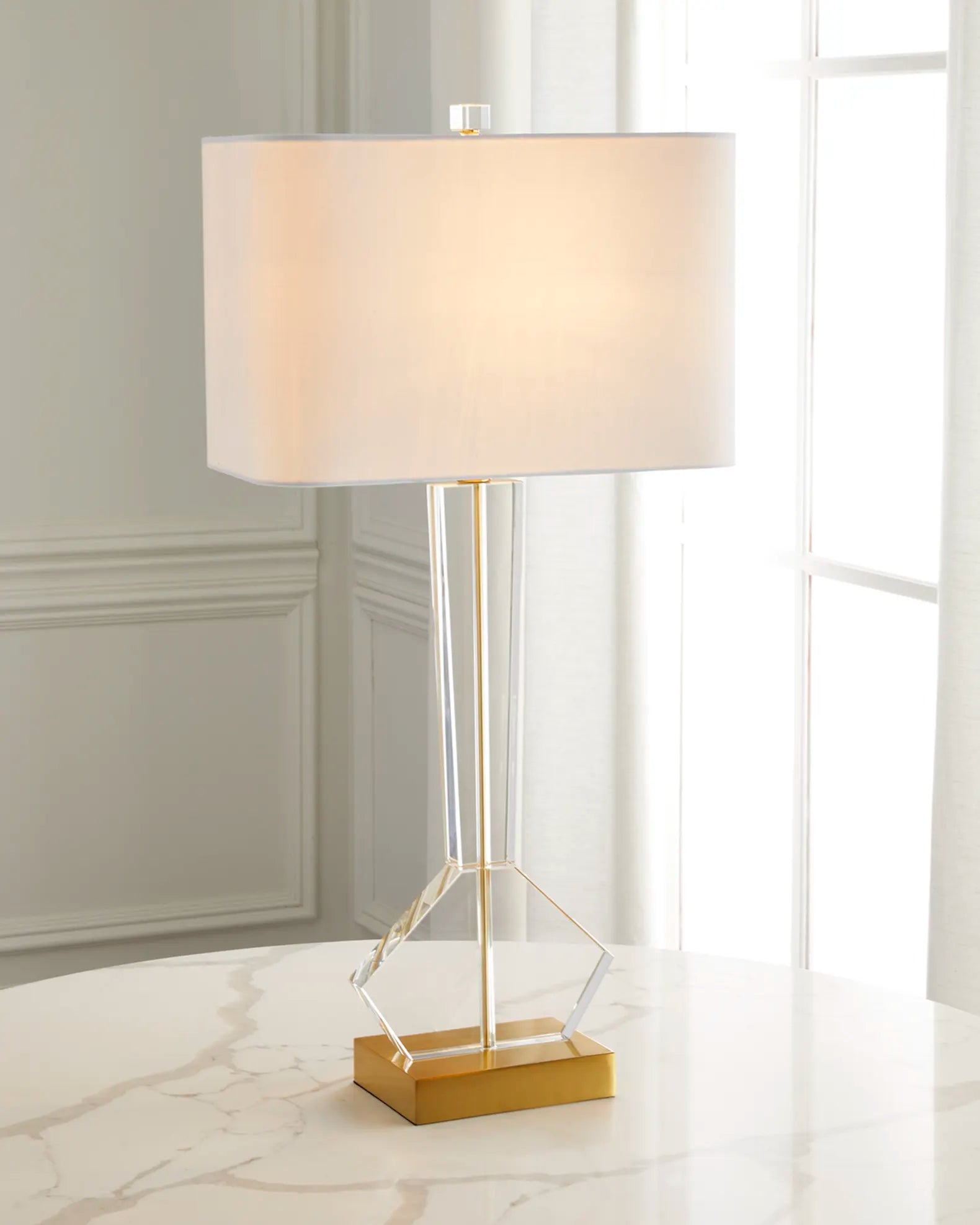 Old World Design Magdalena Crystal Lamp
