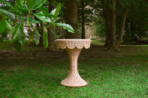 Worlds Away Orla Rattan Side Table