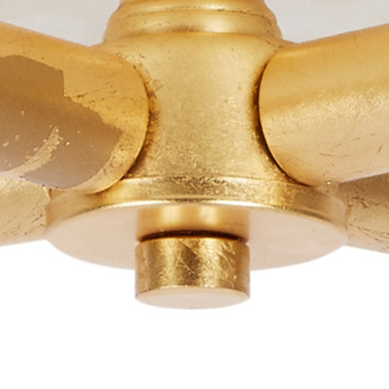 Miriam Cream and Gold Flush Mount Light by Old World Design