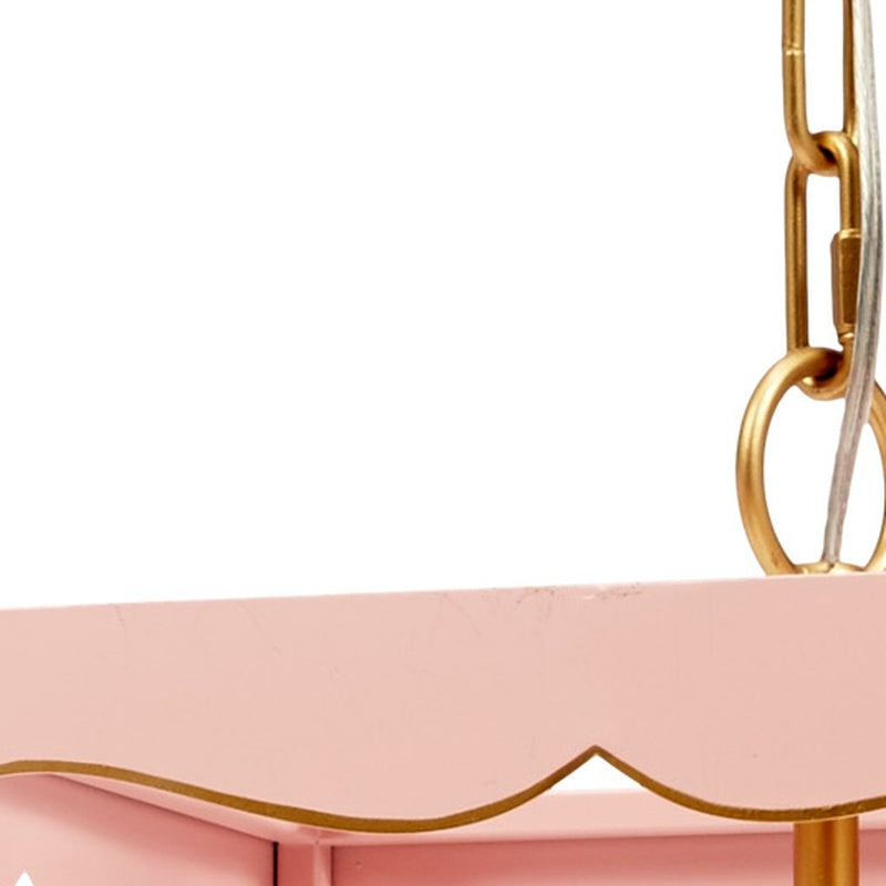 Old World Design Phoebe Pendant Light with Gold Accents