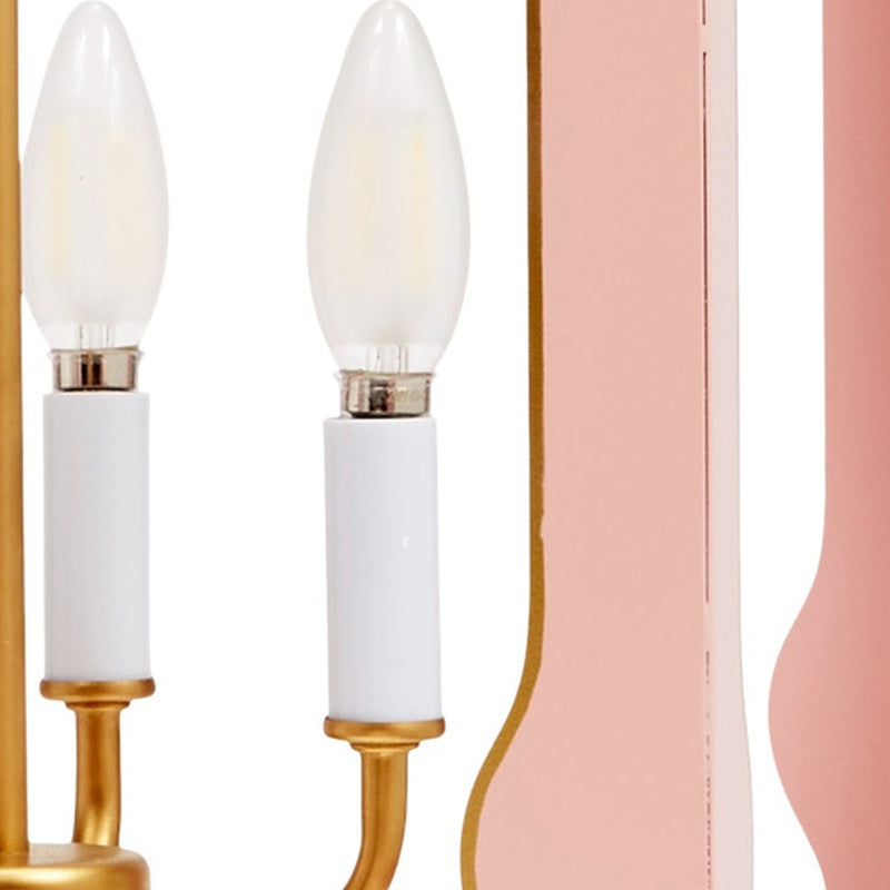 Old World Design Phoebe Pendant Light with Gold Accents