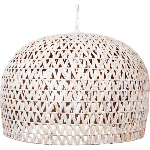 Marley Large Woven Water Hyacinth Chandelier by Old World Design