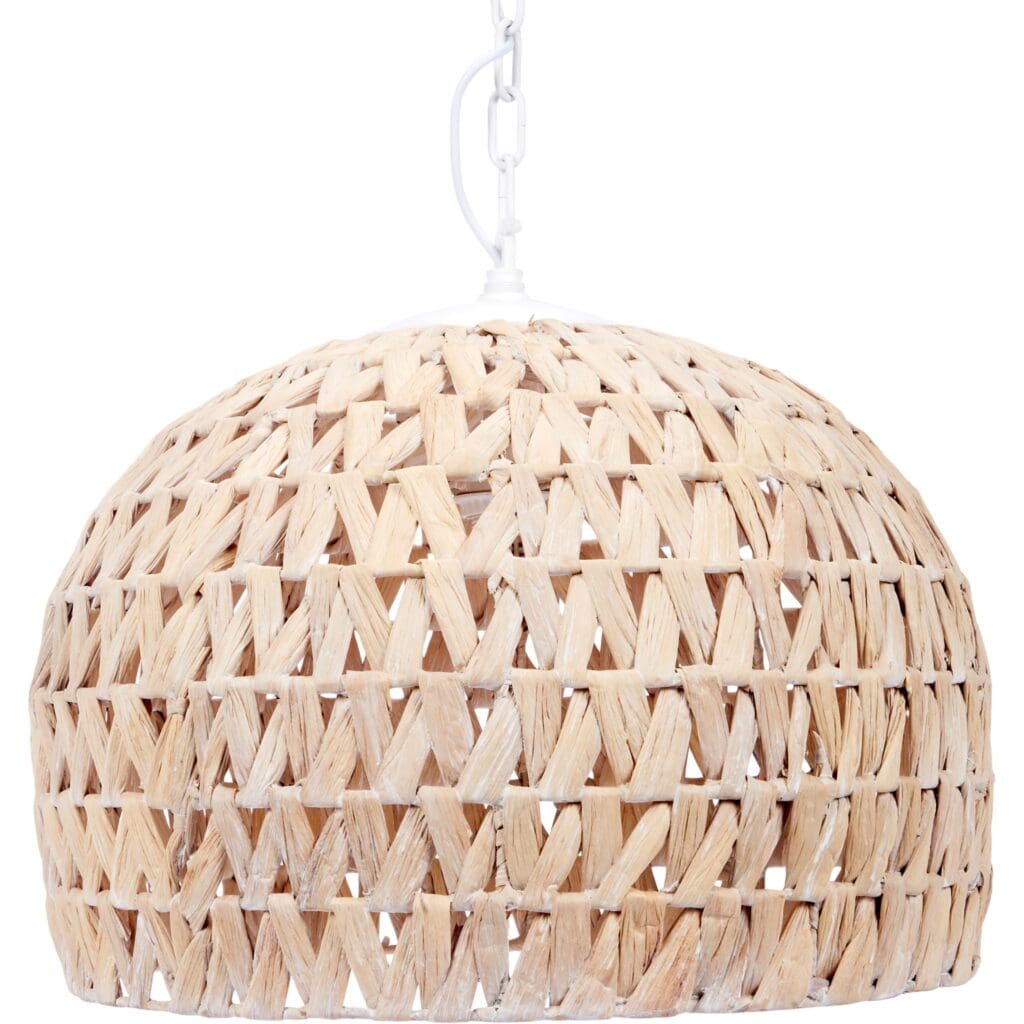 Marley Woven Hyacinth Pendant Light by Old World Design