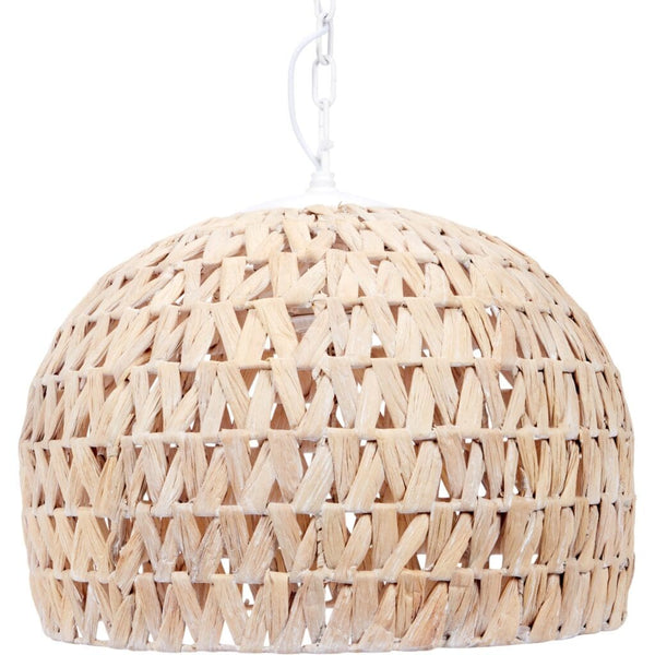 Marley Woven Hyacinth Pendant Light by Old World Design