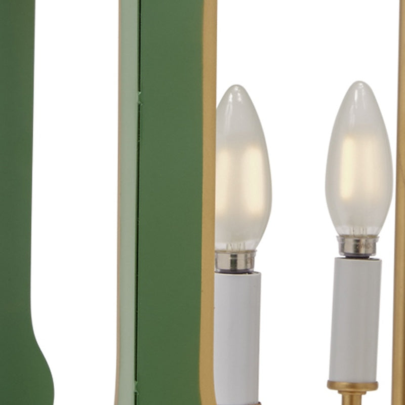 Old World Design Phoebe Pendant Light with Gold Accents
