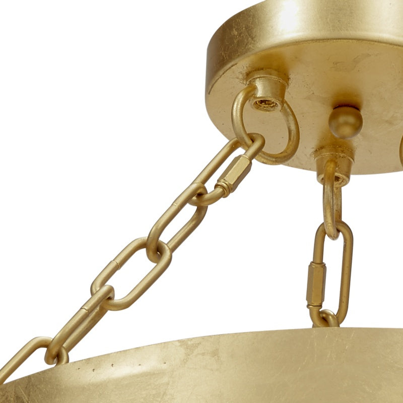 Old World Design Mollie Pendant Light with Gold Accents