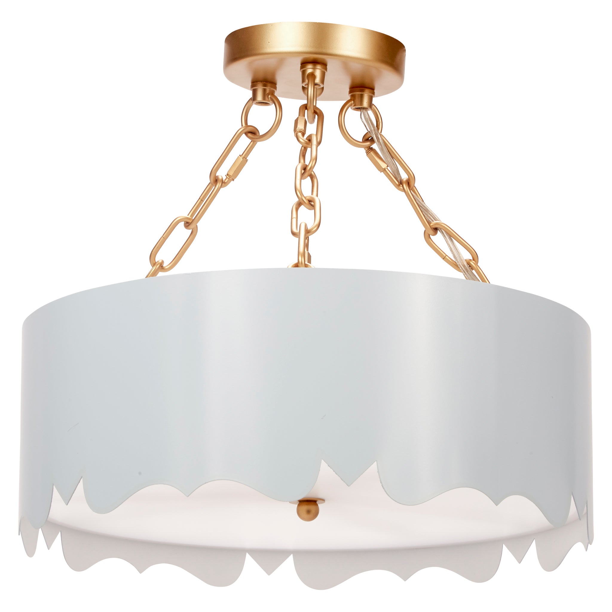 Old World Design Mollie Pendant Light with Gold Accents