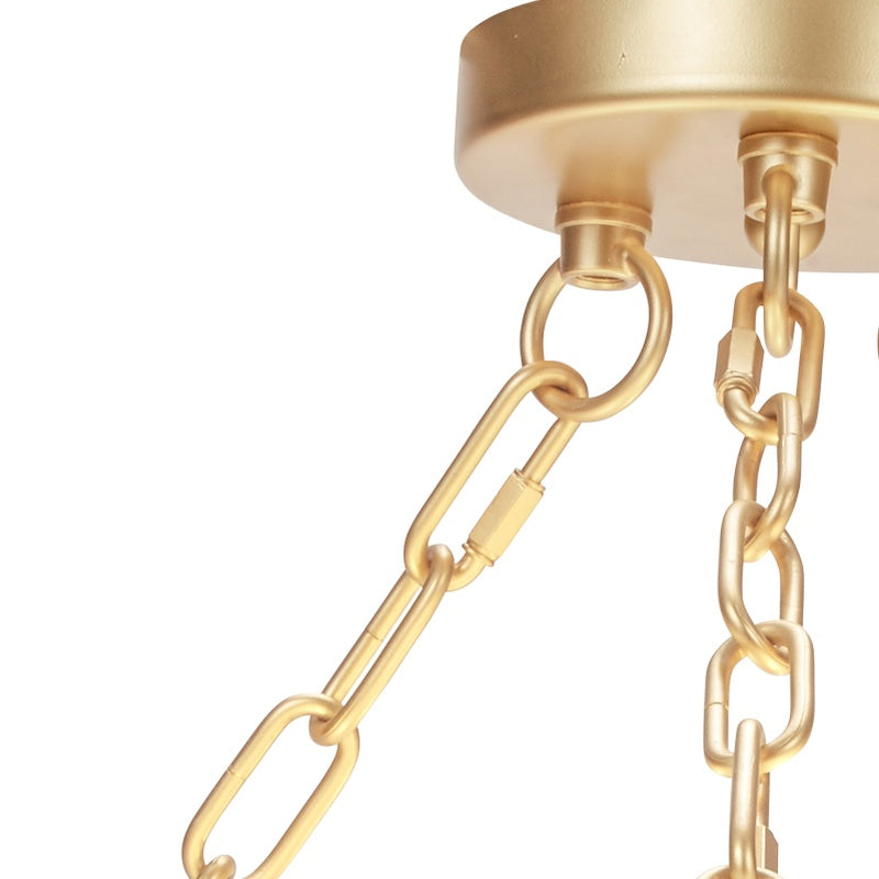 Old World Design Mollie Pendant Light with Gold Accents