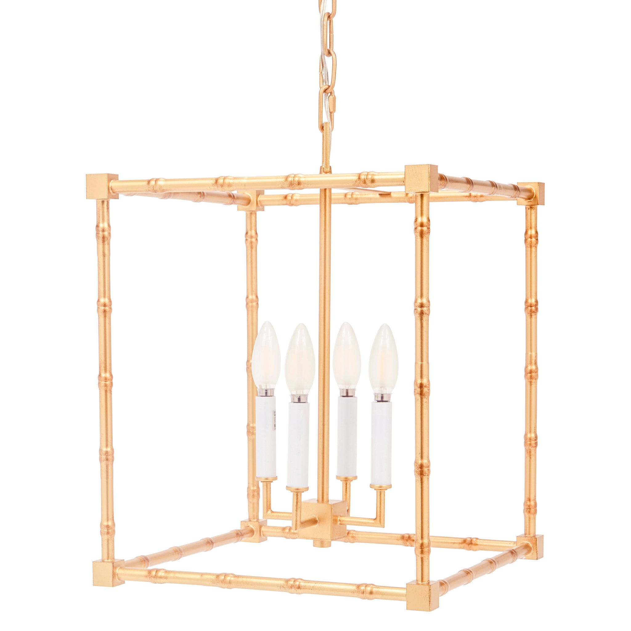 Golden Bamboo Ornate Pendant Light by Old World Design