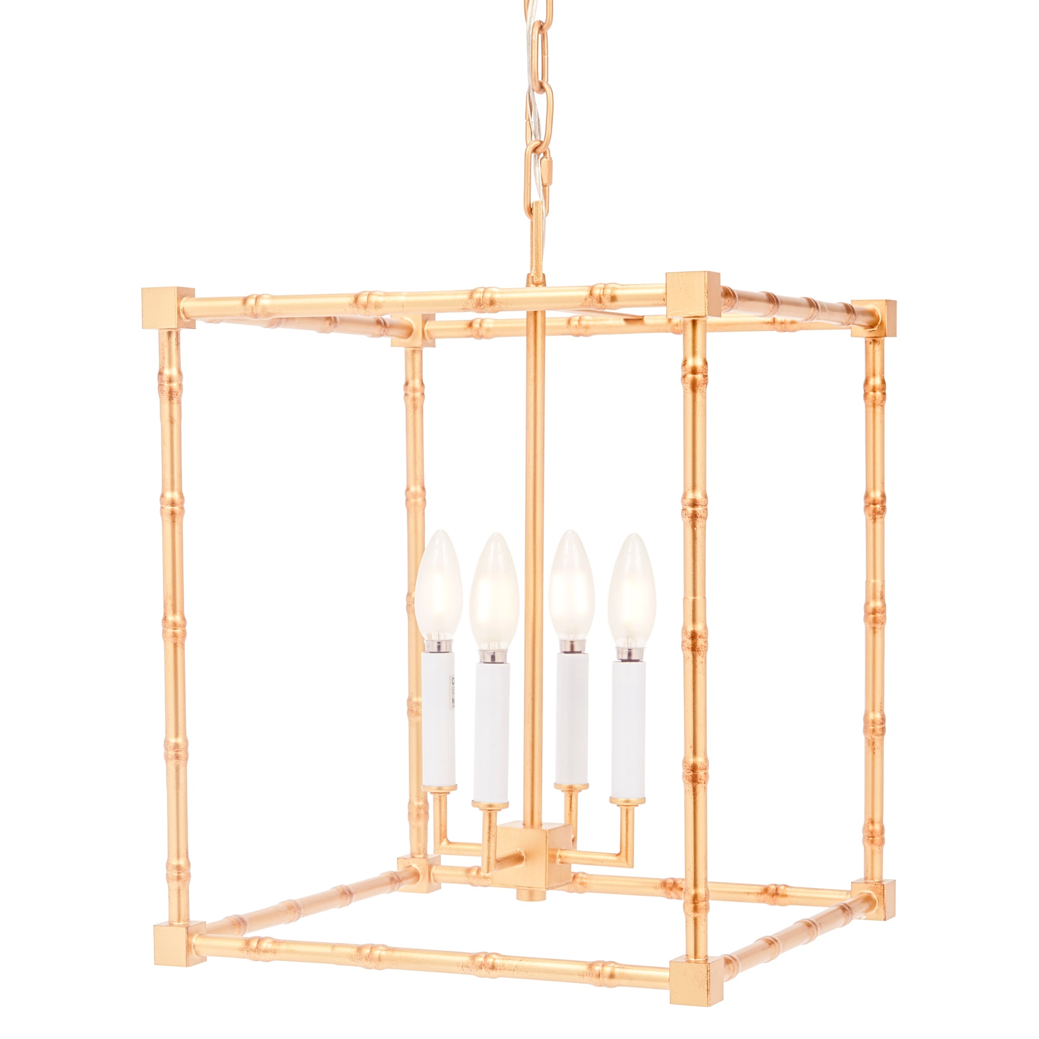 Golden Bamboo Ornate Pendant Light by Old World Design