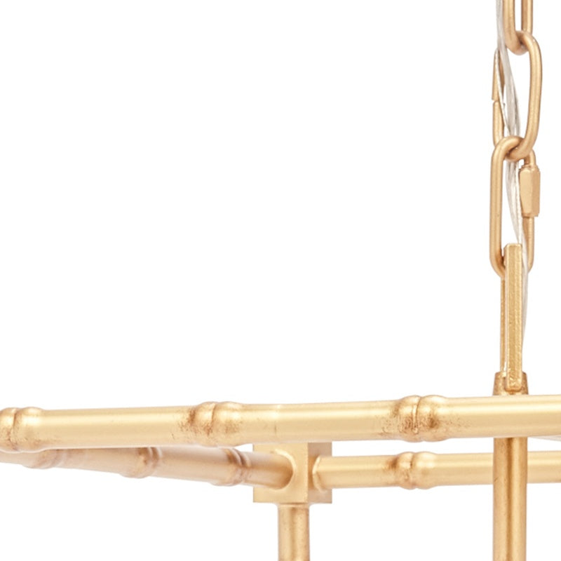 Golden Bamboo Ornate Pendant Light by Old World Design