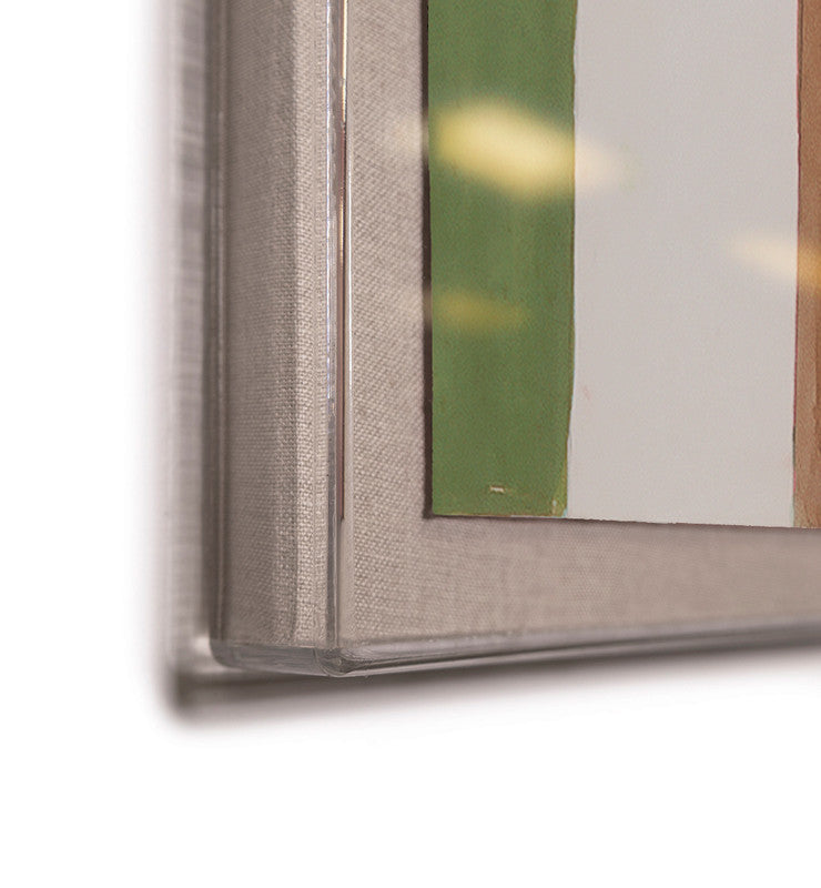 Paule Marrot Green Brown Stripes Art