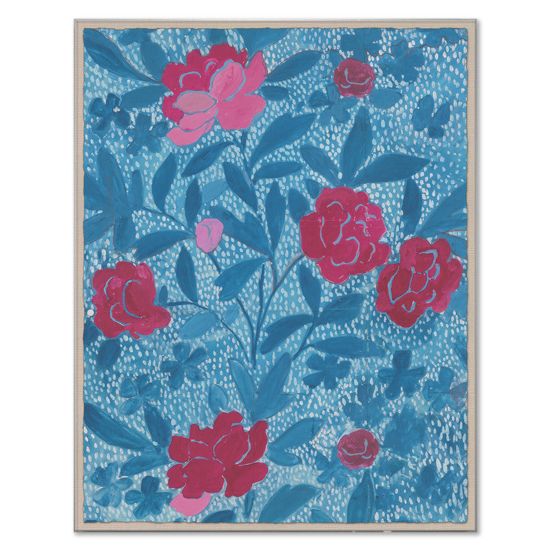 Paule Marrot Floral Blue Art