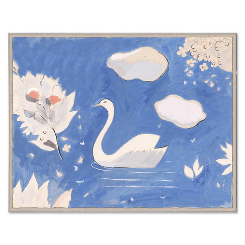 Paule Marrot Swan in the Lake Art