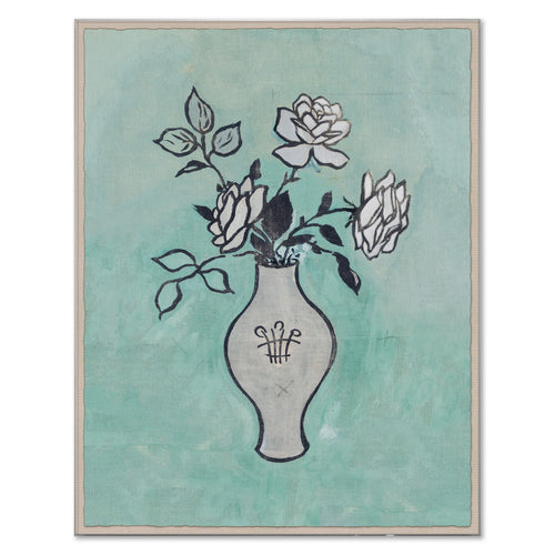 Paule Marrot Vase with Roses Art