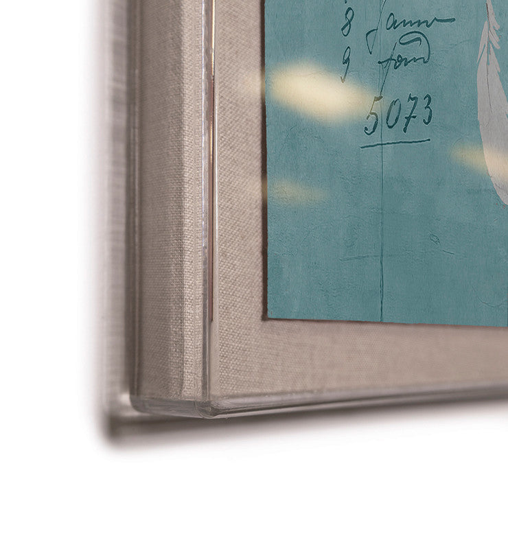 Paule Marrot Feathers Art, Blue