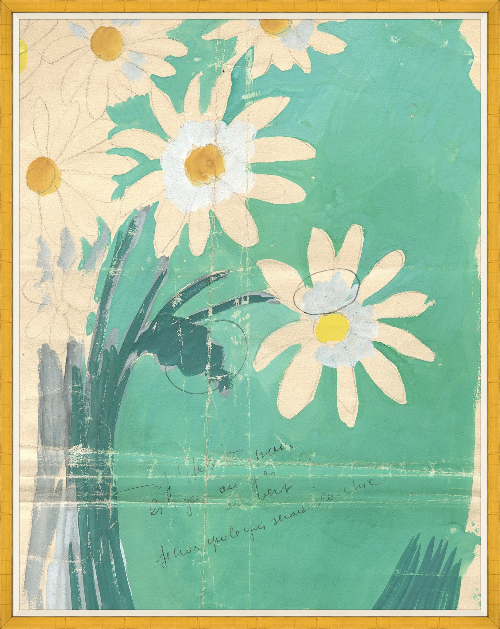 Paule Marrot  Bouquette de Marguerites Art