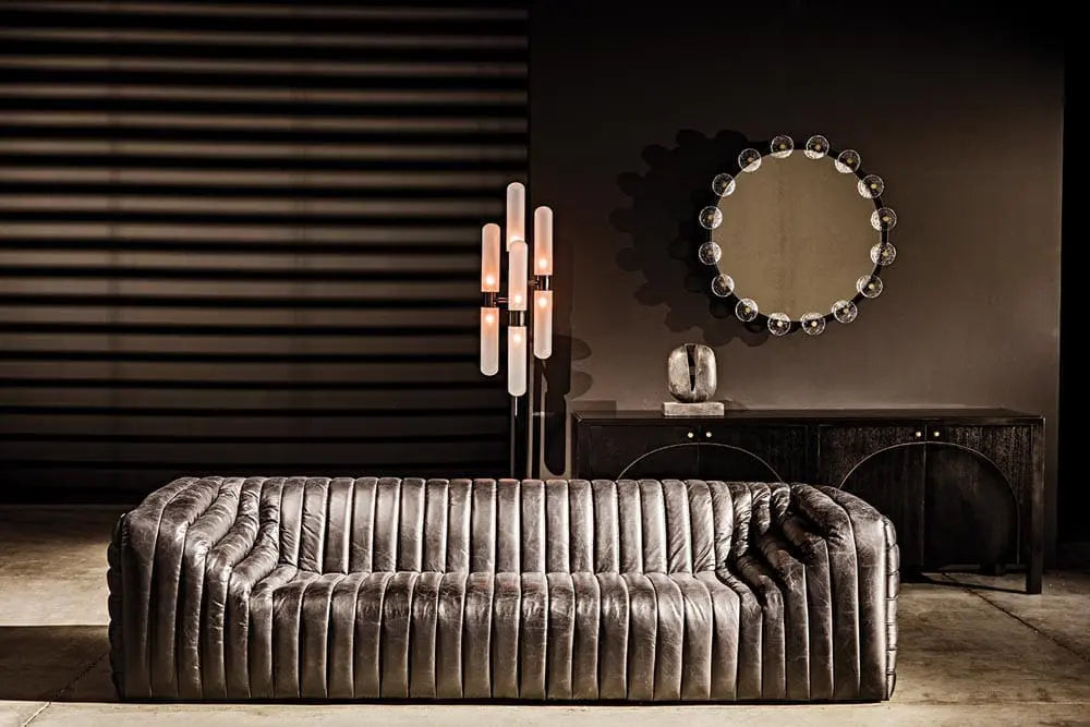 Noir Dominique Floor Lamp, Black Metal