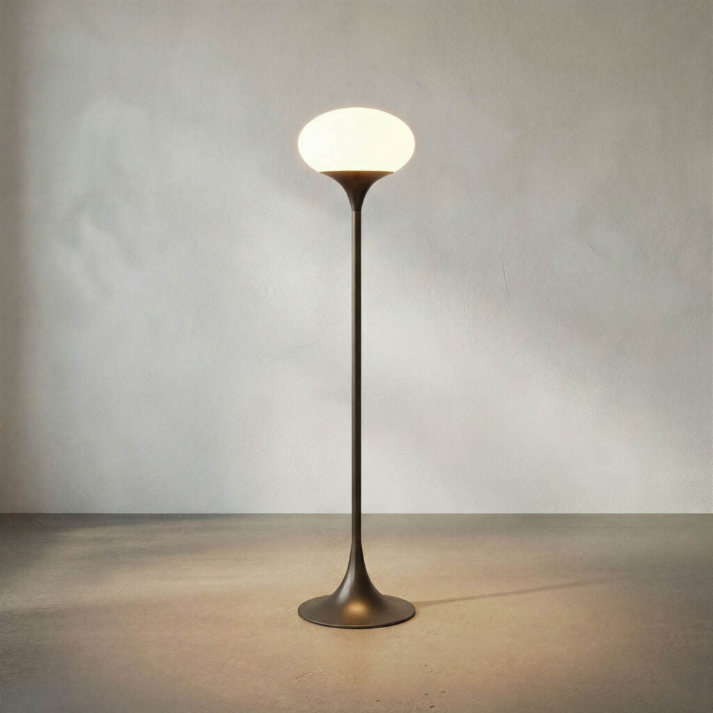 Noir Drop Floor Lamp, Gun Metal Finish