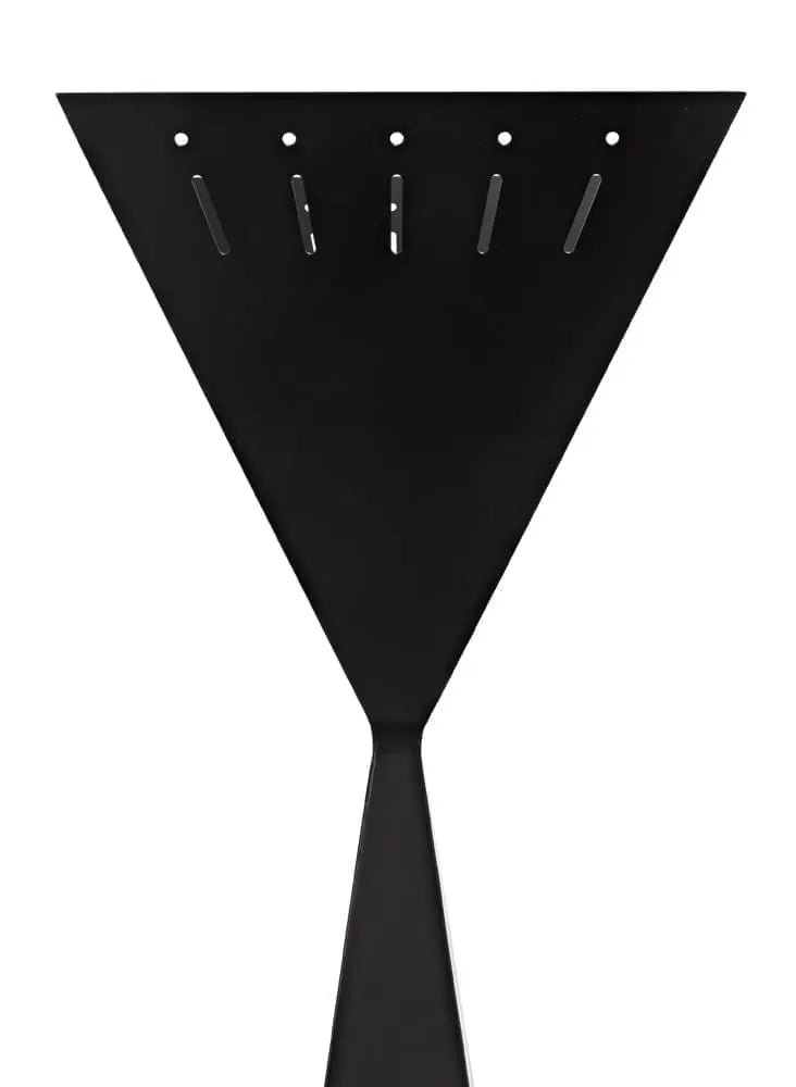 Noir Brixton Floor Lamp, Black Steel