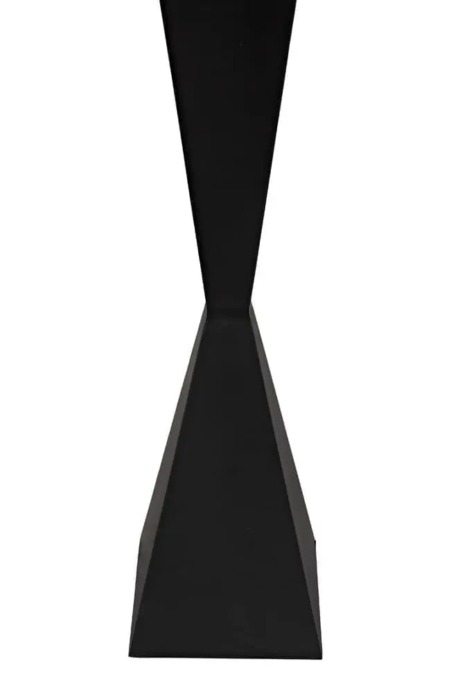 Noir Brixton Floor Lamp, Black Steel