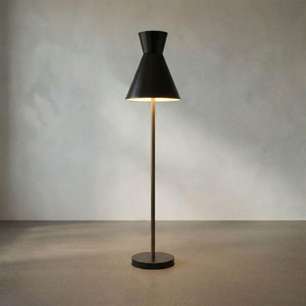 Noir Thinking Cap Floor Lamp