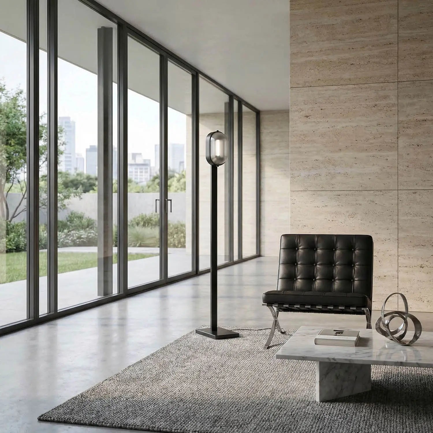 Noir Subway Floor Lamp