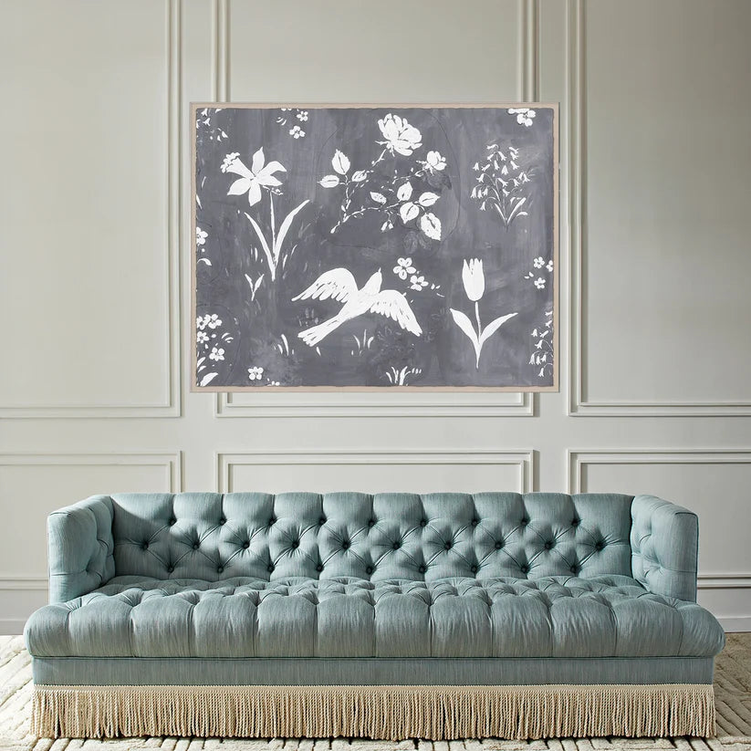 Paule Marrot Flower Garden Gris Art, Grey