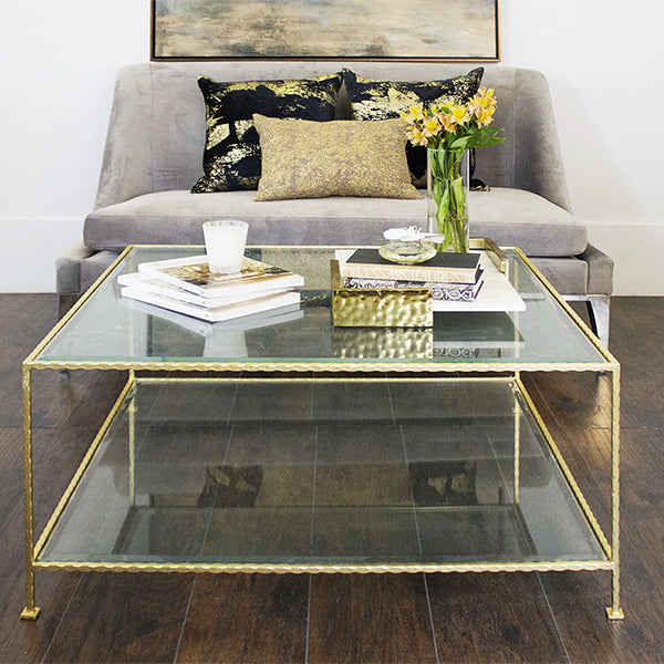 Worlds Away Quadro Coffee Table