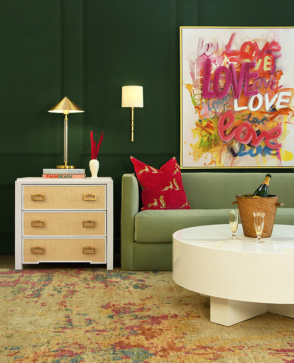 Worlds Away Radley Side Table