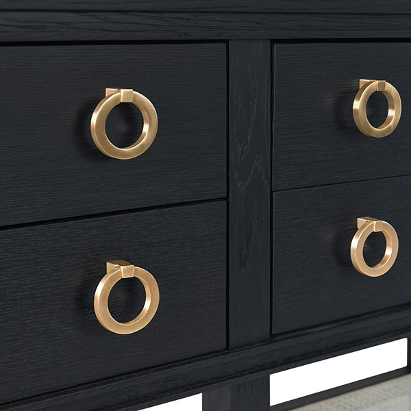 Worlds Away Richmond 4 Door Console Table