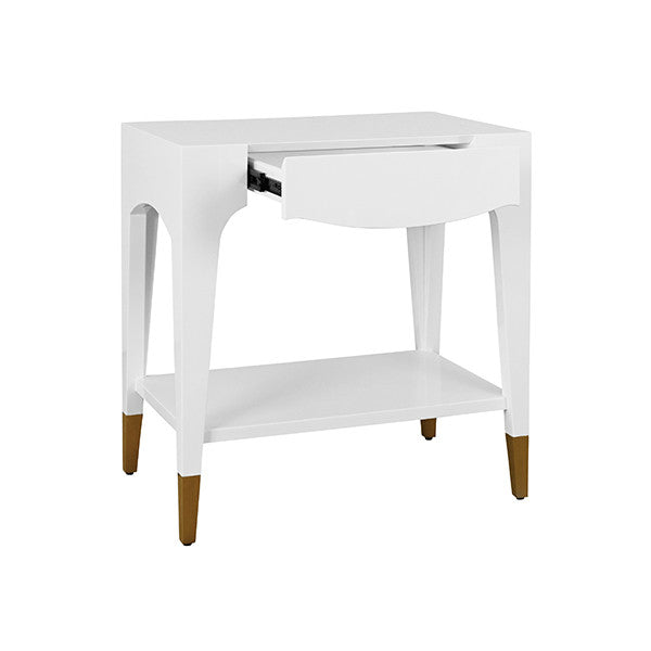 Worlds Away Ronny Side Table