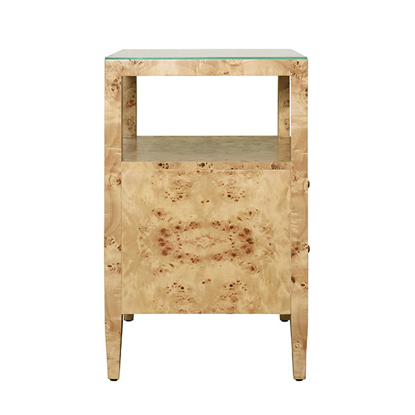 Worlds Away Roscoe Grasscloth Nightstand