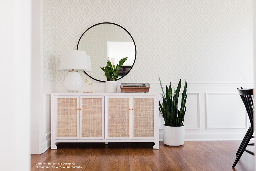Worlds Away Sofia Cabinet in White