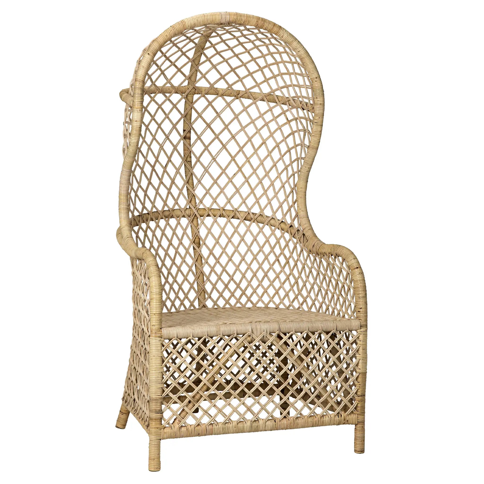Noir Gigi Chair, Rattan