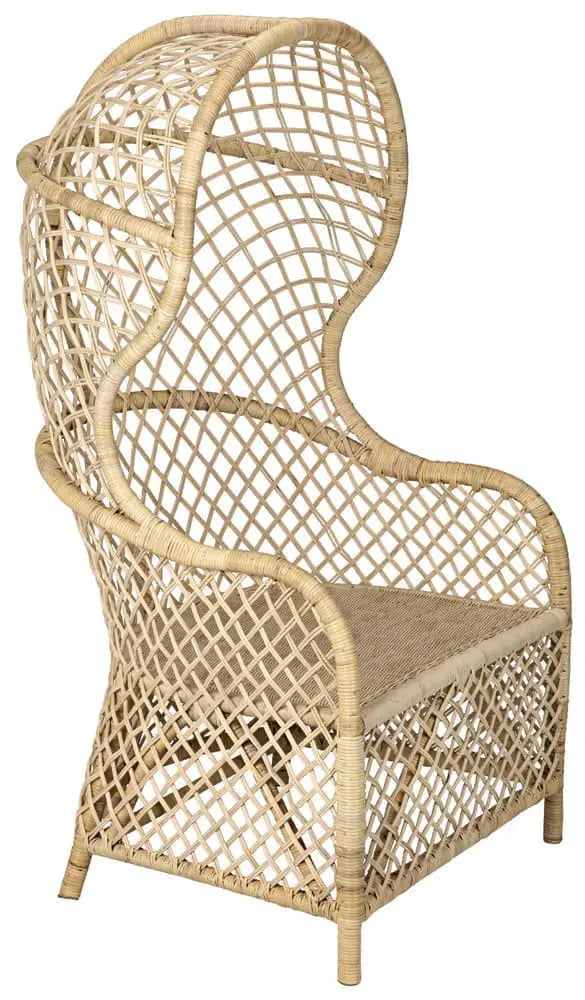 Noir Gigi Chair, Rattan