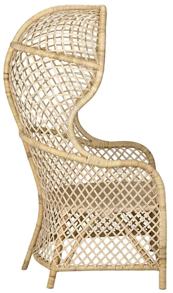 Noir Gigi Chair, Rattan