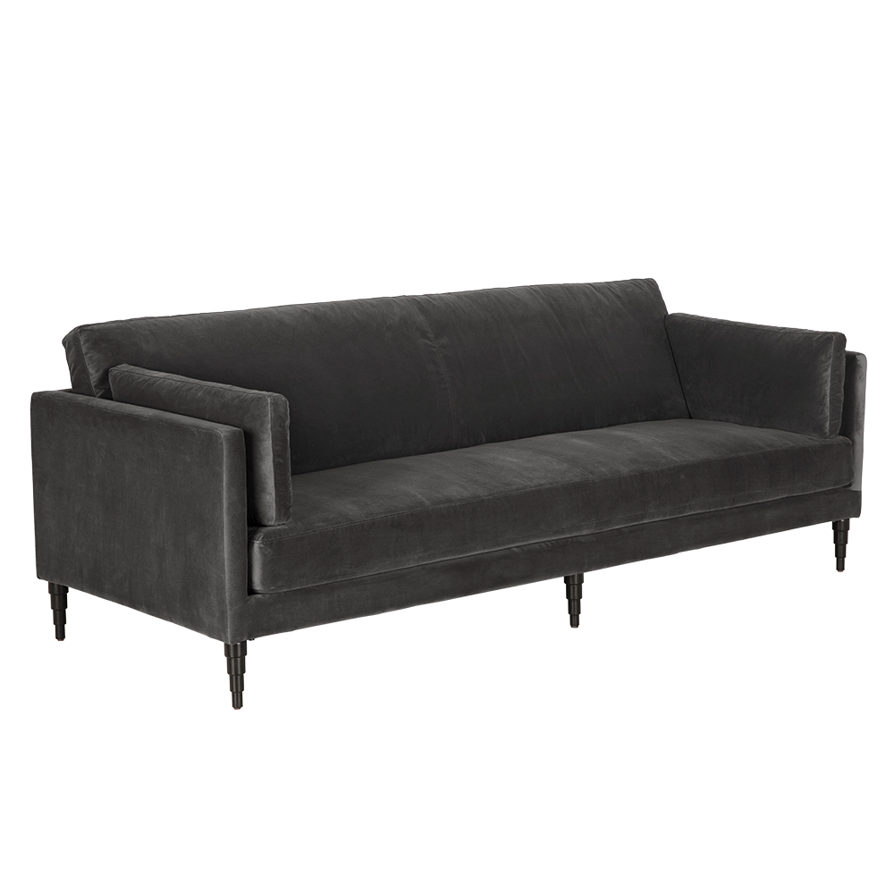 Noir Andalusia Sofa With Velvet