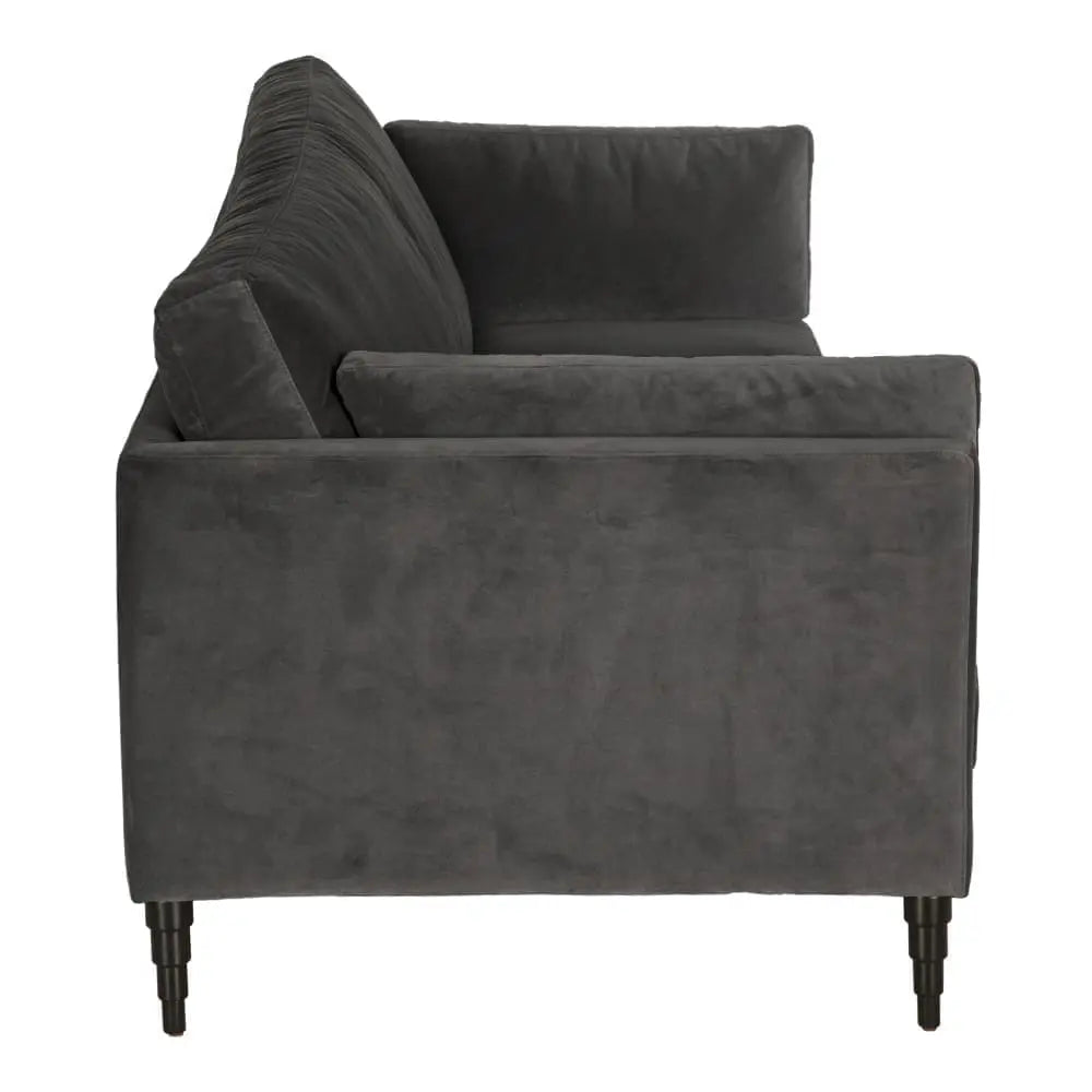 Noir Andalusia Sofa With Velvet