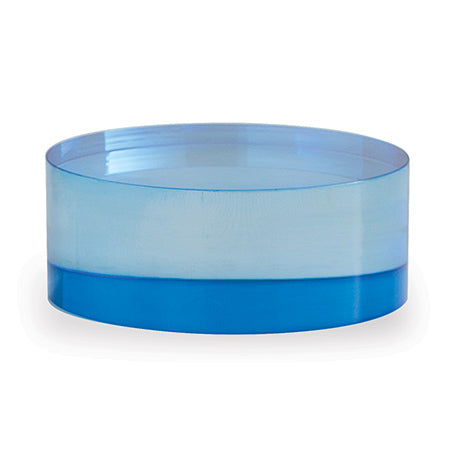 Port 68 Blue Lucite Round Stand