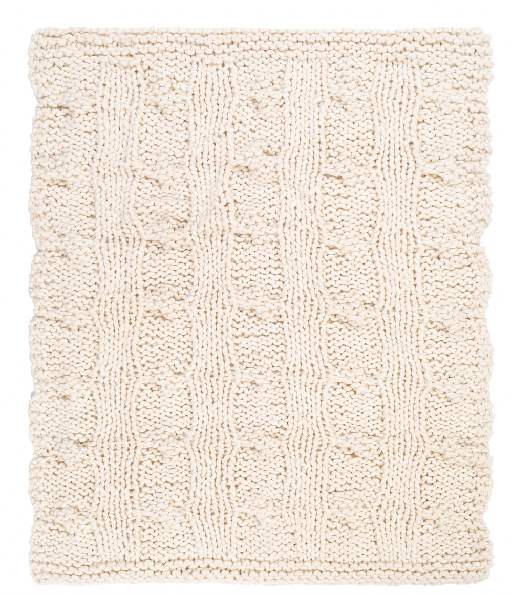 Surya Denton Hand Knitted Throw