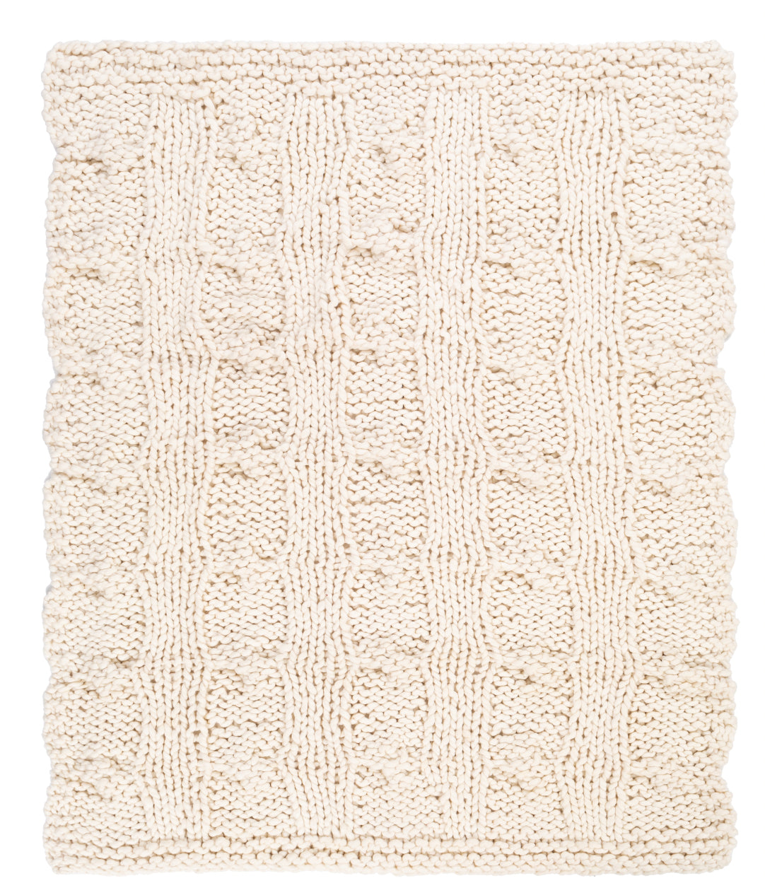 Surya Denton Hand Knitted Throw