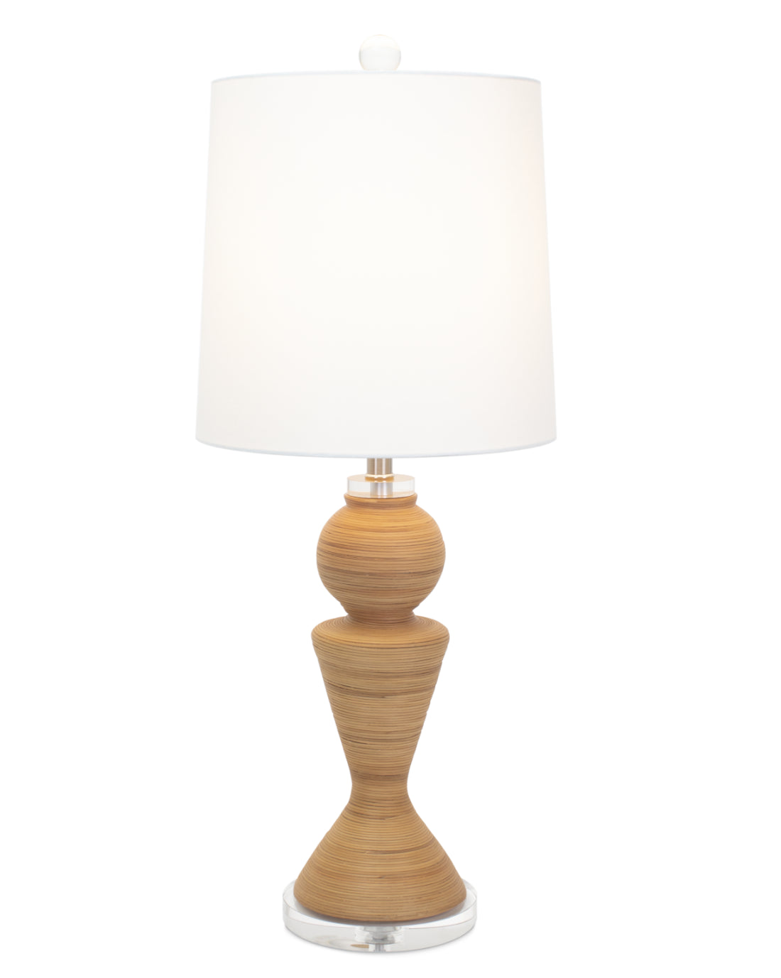 Couture Lighting 33.5"H Natural Rattan Table Lamp