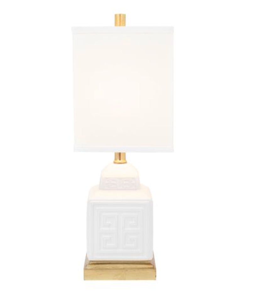 Couture Lamps Menderes Table Lamp Pure White