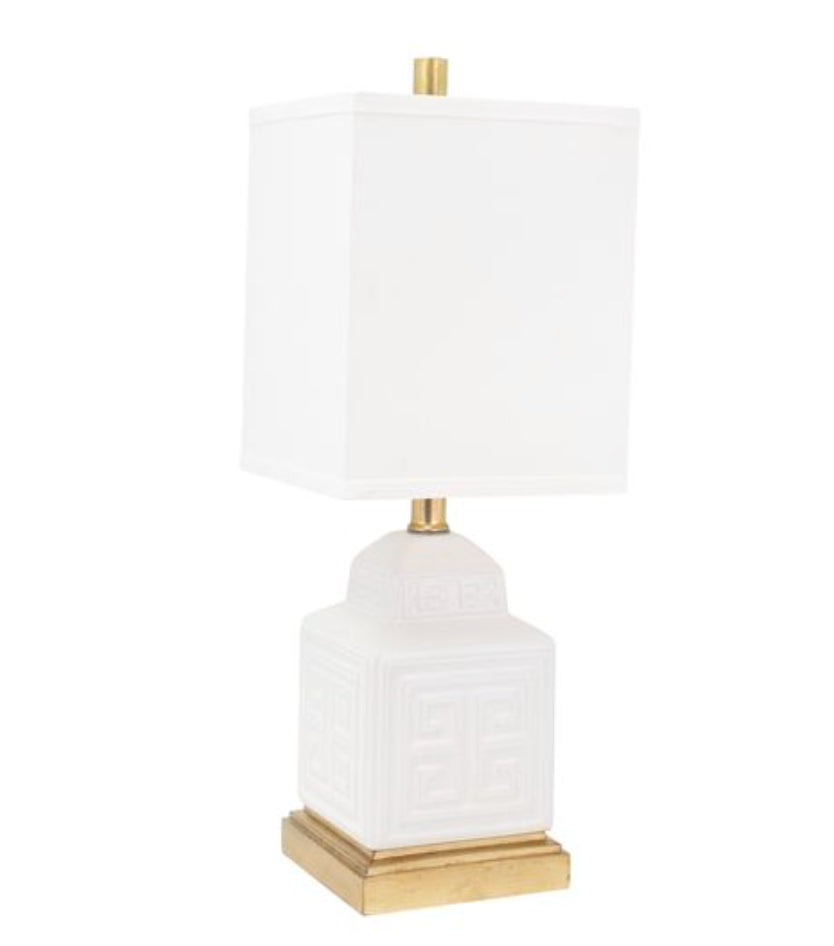 Couture Lamps Menderes Table Lamp Pure White