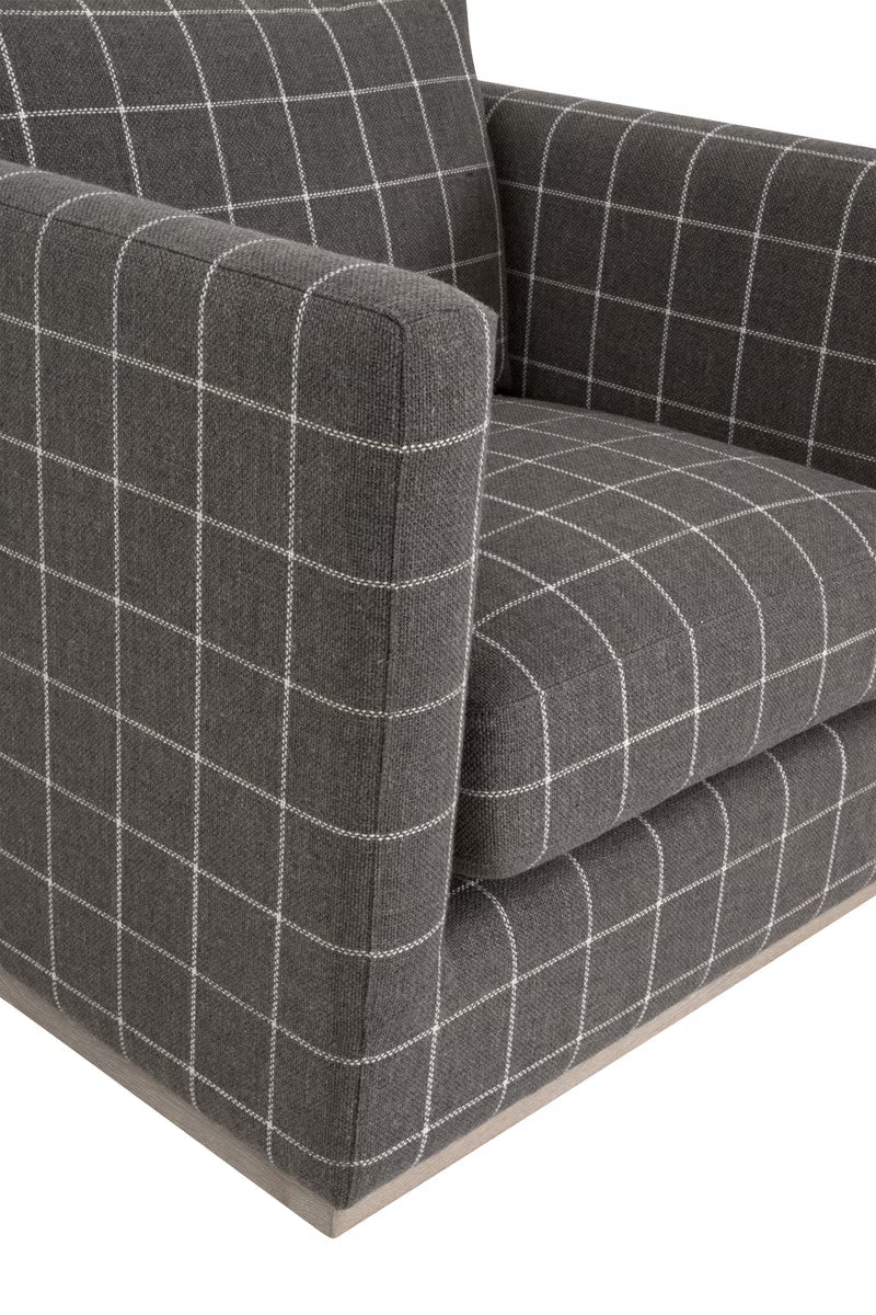 Essentials For Living Siena Plinth Base Swivel Club Chair