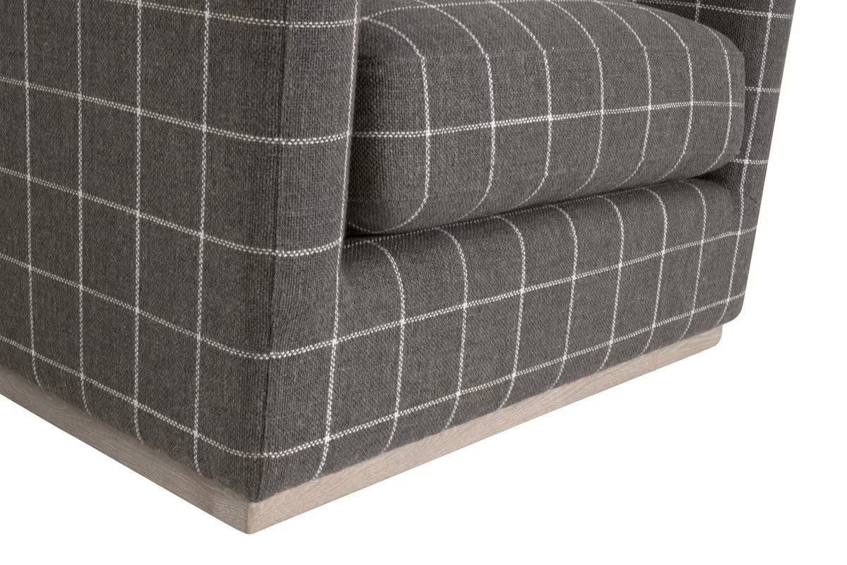 Essentials For Living Siena Plinth Base Swivel Club Chair